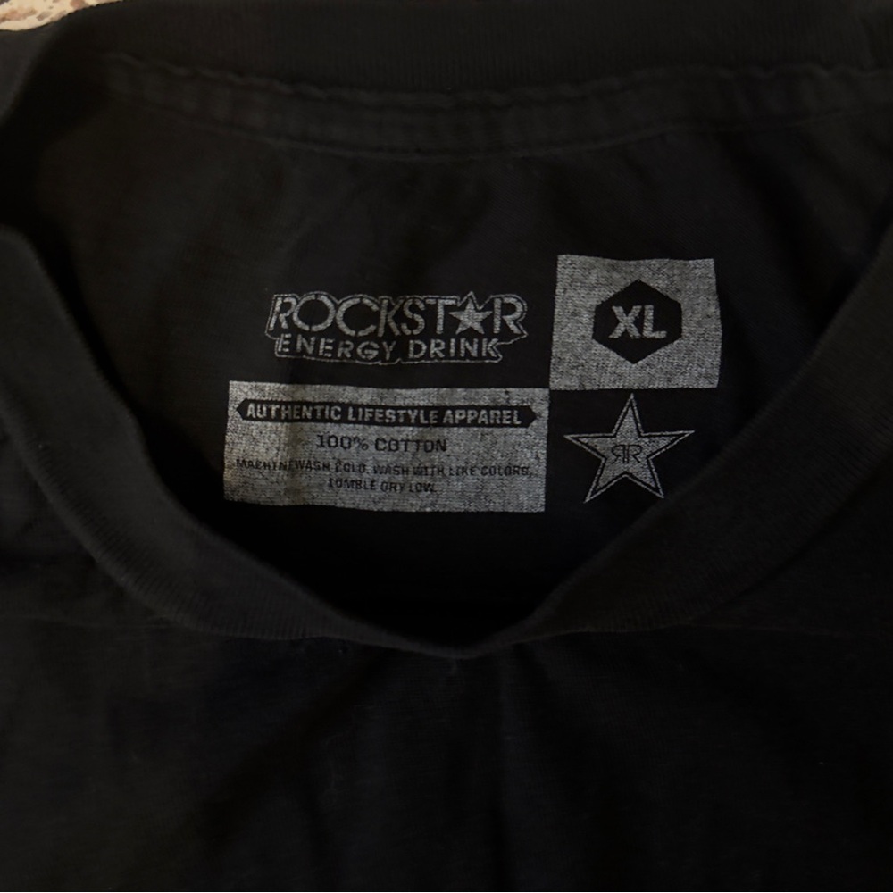 Rockstar Black T-Shirt with Yellow Star - Picture 3 of 3